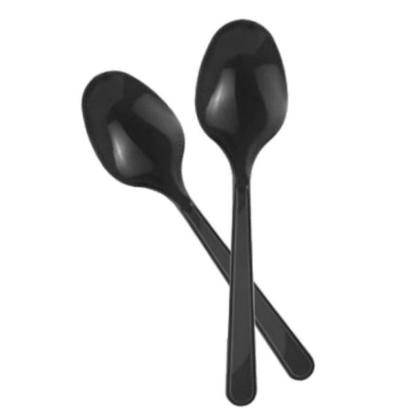 Plastik Kaşık 24'lü - Siyah