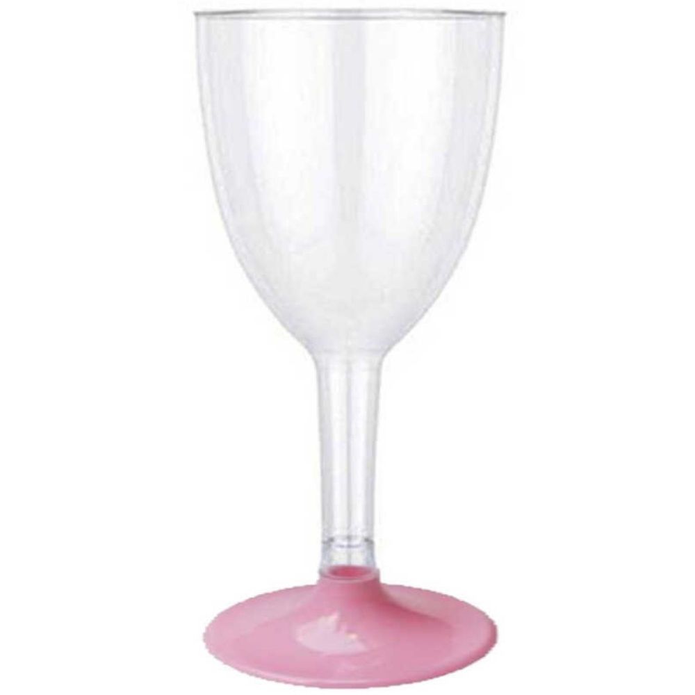 Plastik Ayaklı Kadeh 6'lı – Pembe