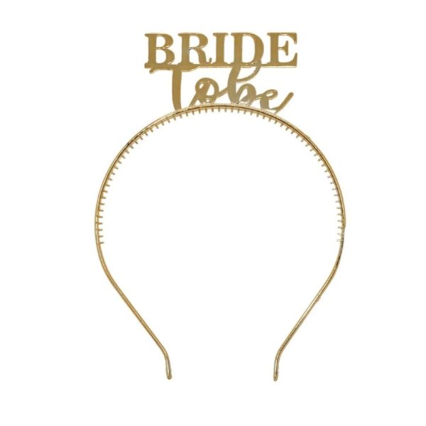 Bride To Be Plastik Taç Altın