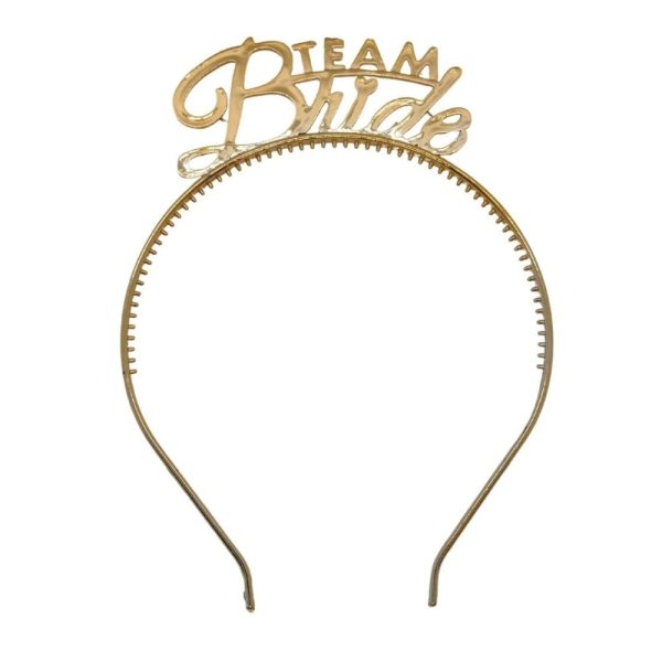 Team Bride Plastik Taç Altın