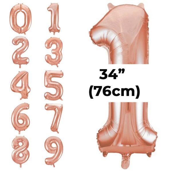 76 cm Renkli Rakam Folyo Balon
