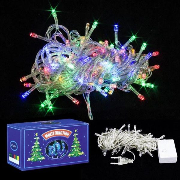 Led Işık Renkli Silikon 10mt 220V Fişli Fonksiyonlu 100 Led