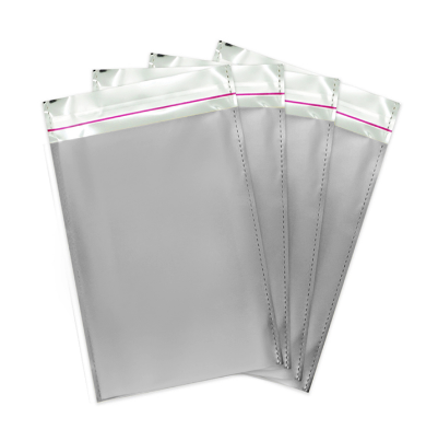 Metalize Hediye Paketi 100’lü 25x35 cm - Gümüş