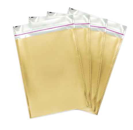Metalize Hediye Paketi 100’lü 35x50 cm - Gold