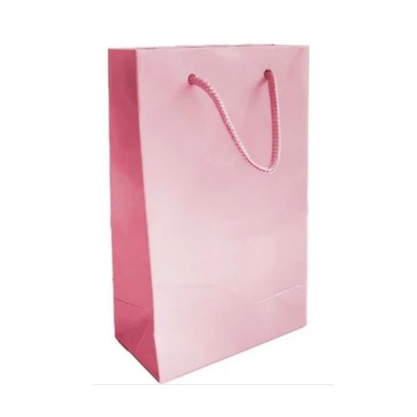 Pembe Karton Çanta 14x17x6 cm