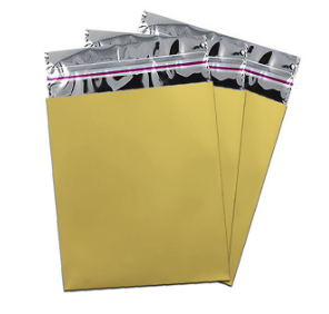 Metalize Hediye Paketi Lüks 50’li 7x9 cm – Gold