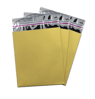 Metalize Hediye Paketi 50’li 20x25 cm - Gold