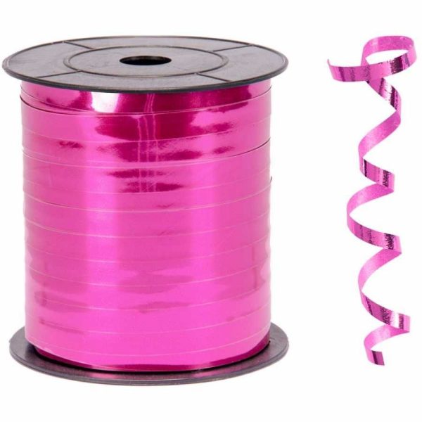 Metalik Rafya 8mm x 200 m - Fuşya