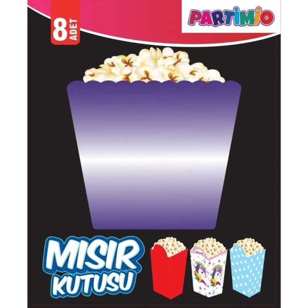 Popcorn Kutusu 8’li – Mor