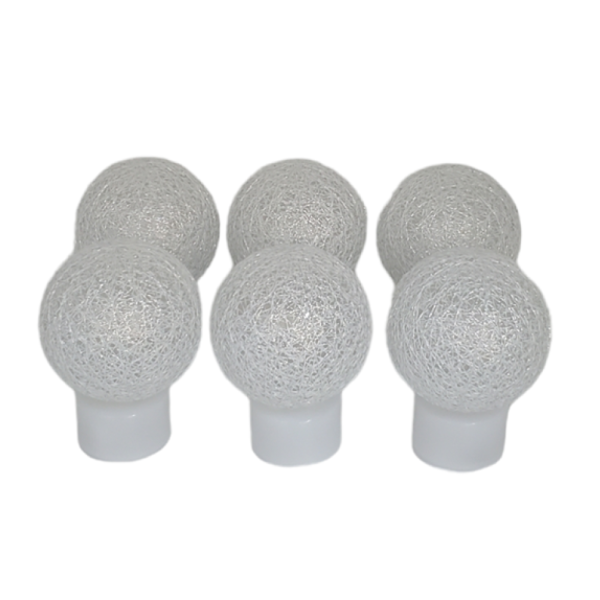 Led Yuvarlak Top Işık 6'lı Gümüş