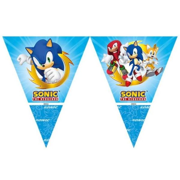 Sonic Flama Üçgen Bayrak