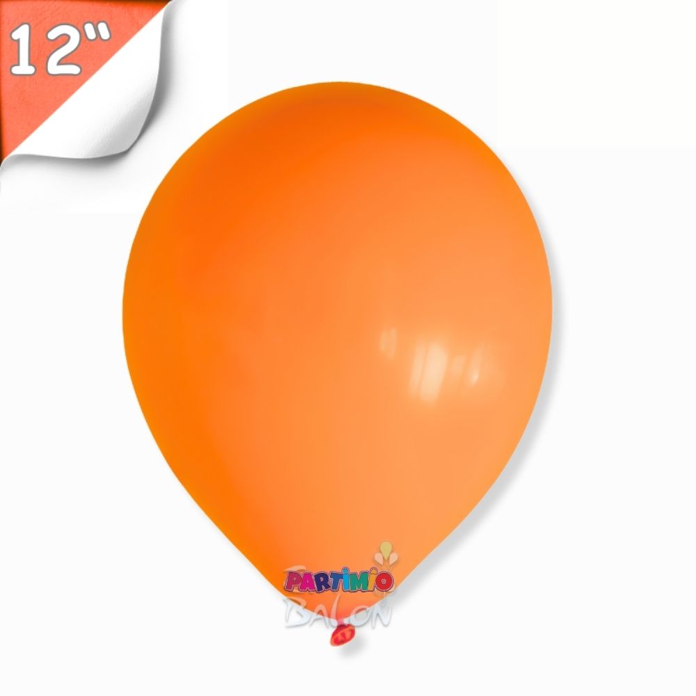 Pastel Balon 10'lu - 12 İnç - Turuncu