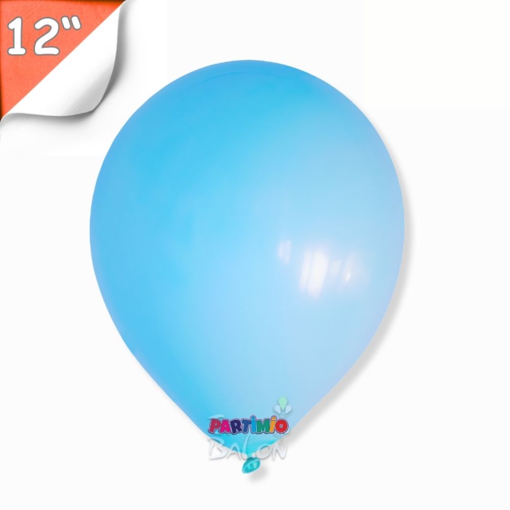 Pastel Balon 10'lu - 12 İnç - Açık Mavi