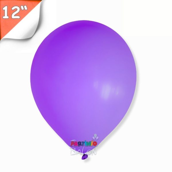 Pastel Balon 10'lu - 12 İnç - Mor
