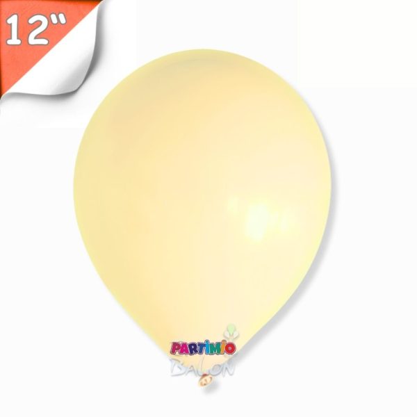 Pastel Balon 10'lu - 12 İnç - Krem