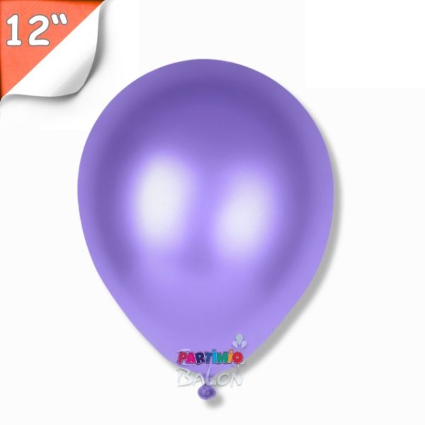 Metalik Balon 10’lu - 12 İnç - Mor