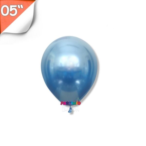 Krom Balon 10'lu - 5 İnç - Mavi