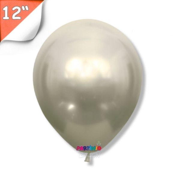 Krom Balon 5'li - 12 İnç - Beyaz Altın