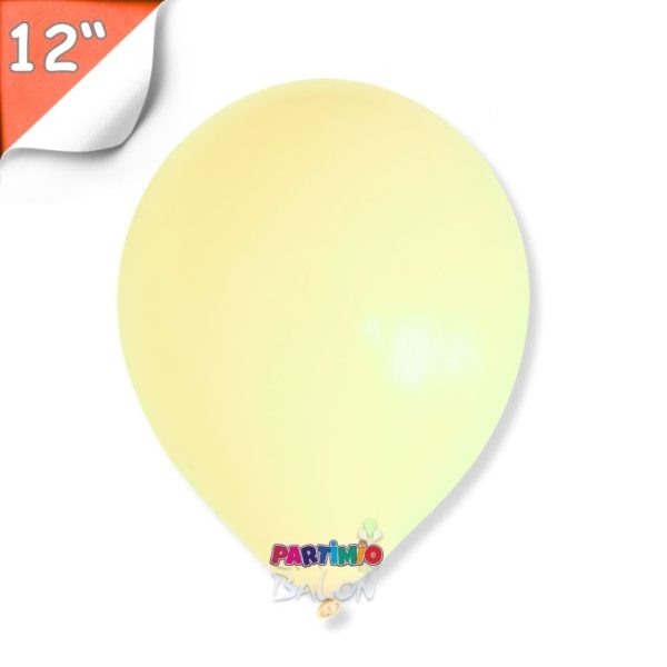 Makaron Balon 10’lu - 12 İnç - Sarı