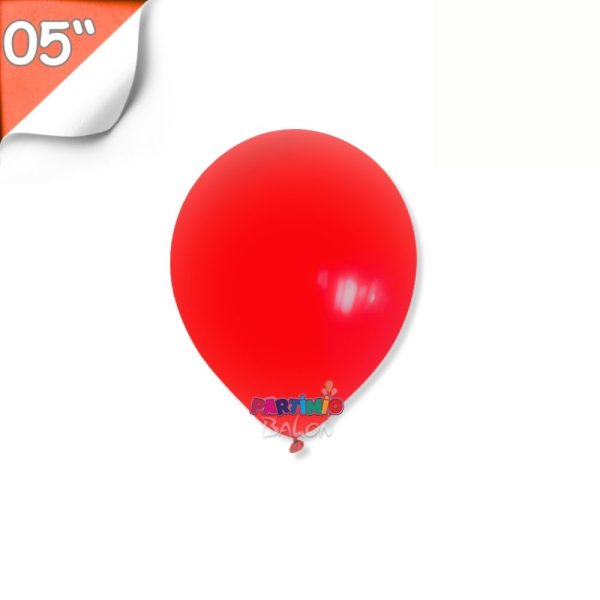 Pastel Balon 10'lu - 5 İnç - Kırmızı