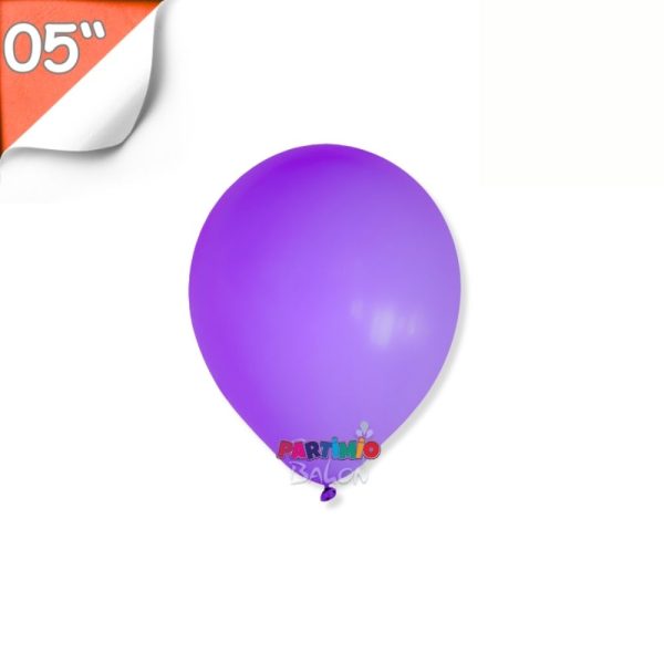 Pastel Balon 10'lu - 5 İnç - Mor