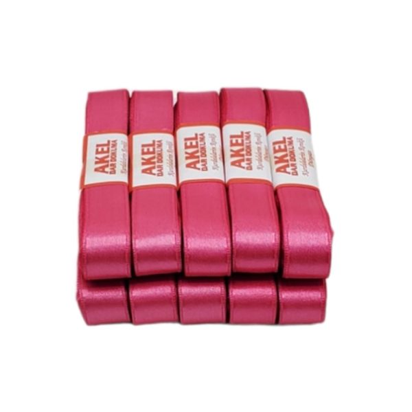 Saten Kurdele 2 cm - Fuşya