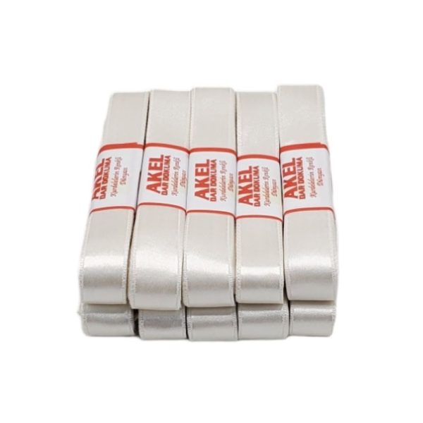 Saten Kurdele 2 cm - Krem
