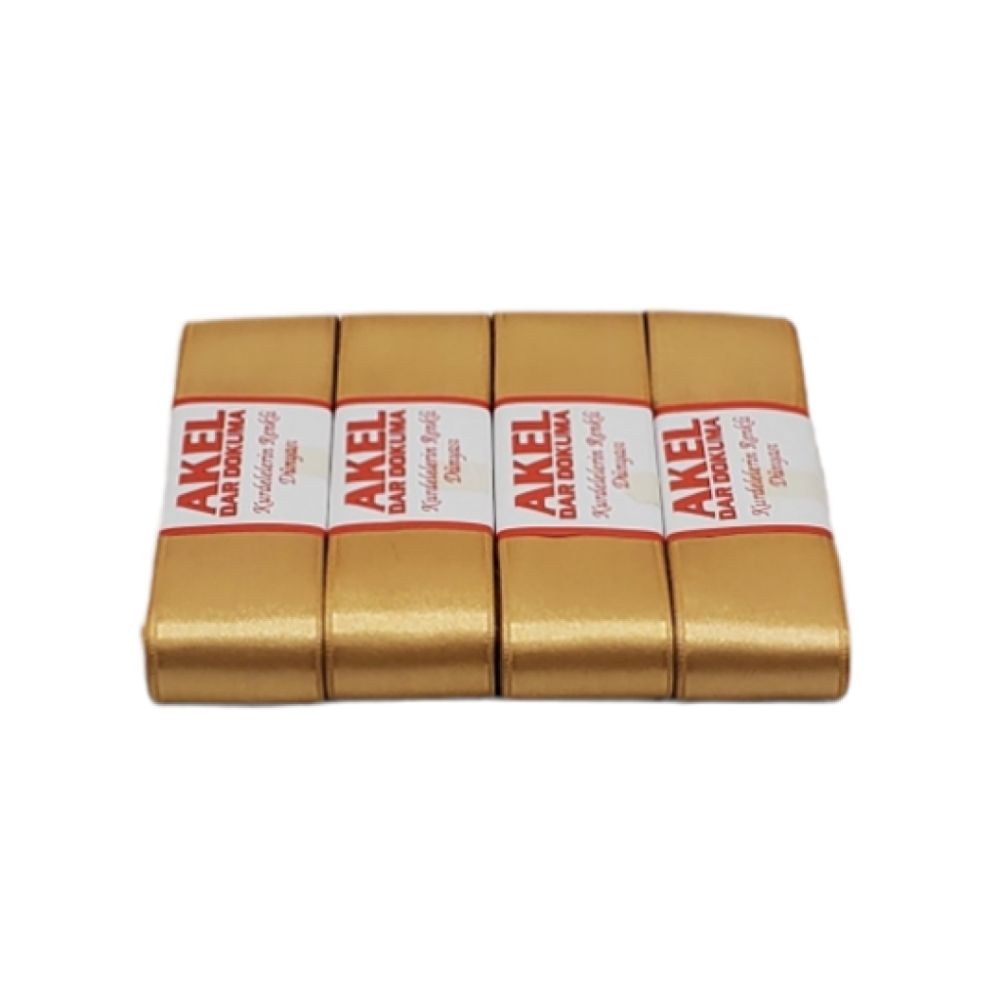 MIOKS4CM-A Altın Saten Kurdele 4 cm - Görsel 1