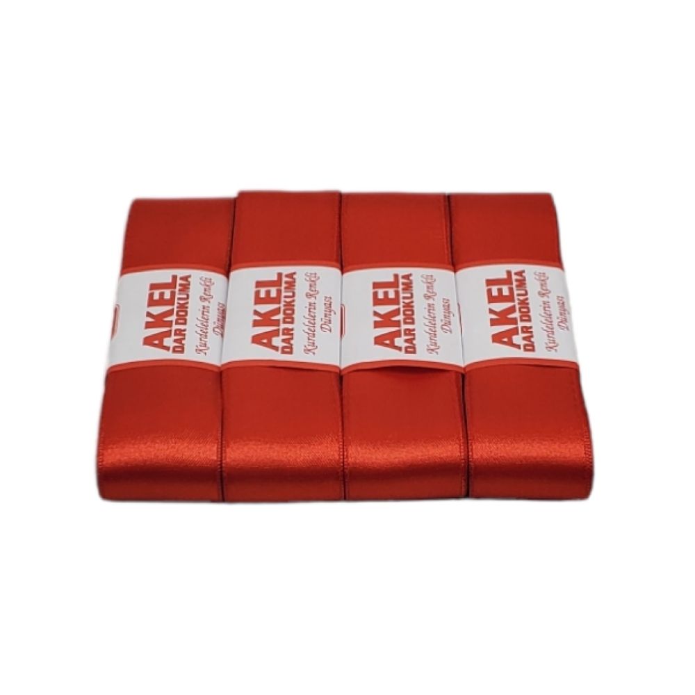 MIOKS4CM-R Kırmızı Saten Kurdele 4 cm - Görsel 1