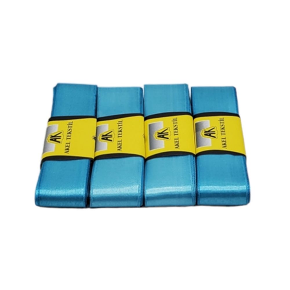 MIOKS4CM-TRK Turkuaz Saten Kurdele 4 cm - Görsel 1