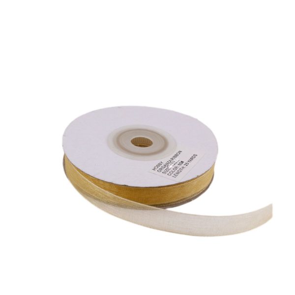 Organze Tül Kurdele 1 cm - Altın