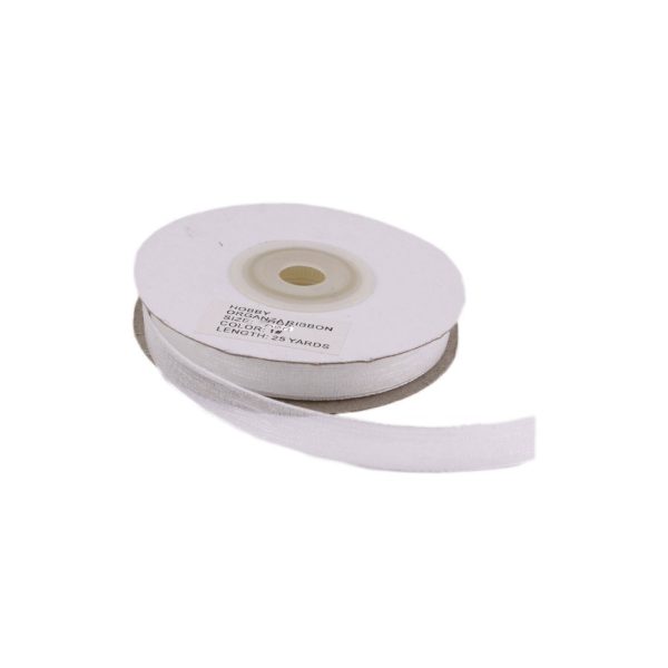 Organze Tül Kurdele 1 cm - Beyaz