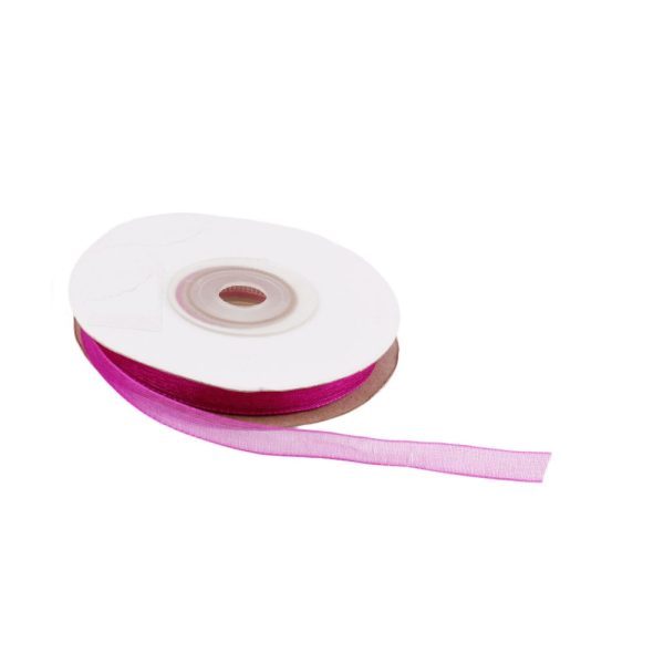 Organze Tül Kurdele 1 cm - Fuşya