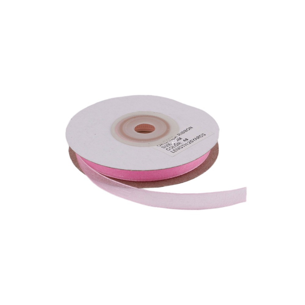 Organze Tül Kurdele 1 cm - Pembe