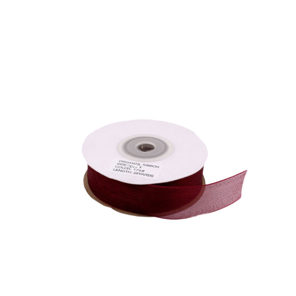 Organze Tül Kurdele 2 cm - Bordo