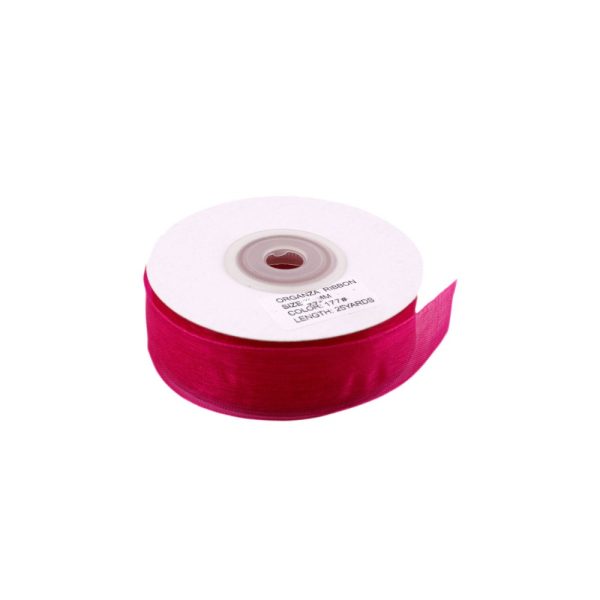 Organze Tül Kurdele 2 cm - Fuşya