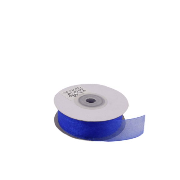 Organze Tül Kurdele 2 cm - Saks Mavi