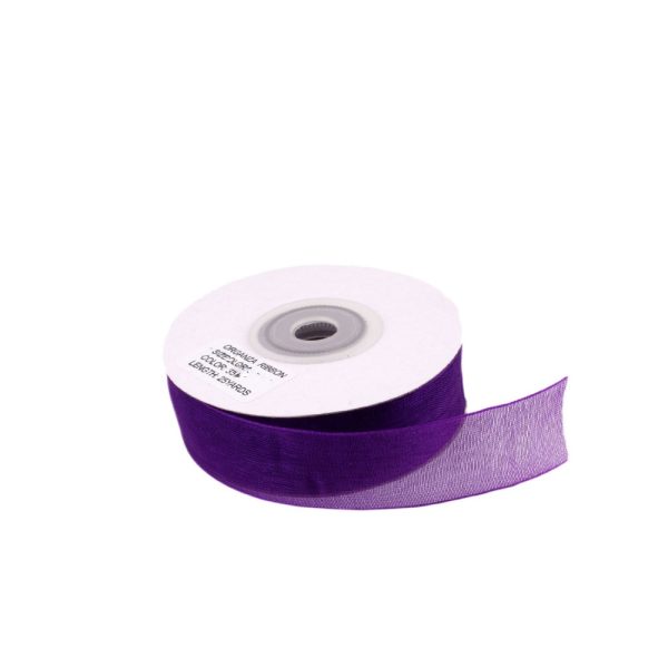 Organze Tül Kurdele 2 cm - Mor