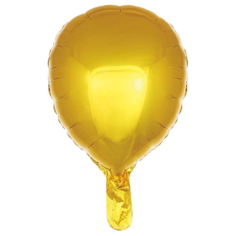 MIOS091 Lateks Şekilli Gold Renk Folyo Balon 24 İnç - Görsel 1