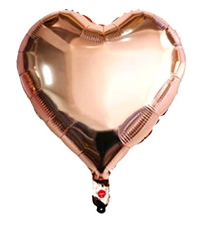 Kalp Folyo Balon 24 İnç - Rosegold Renk