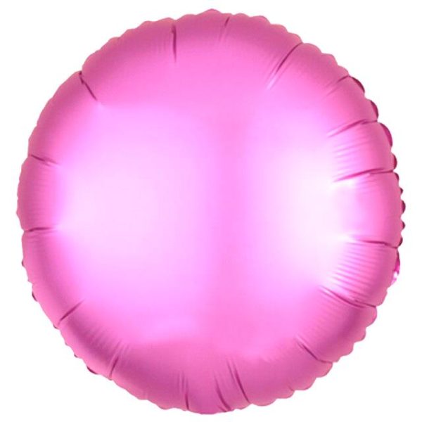 Yuvarlak Pembe Renk Folyo Balon 18 İnç