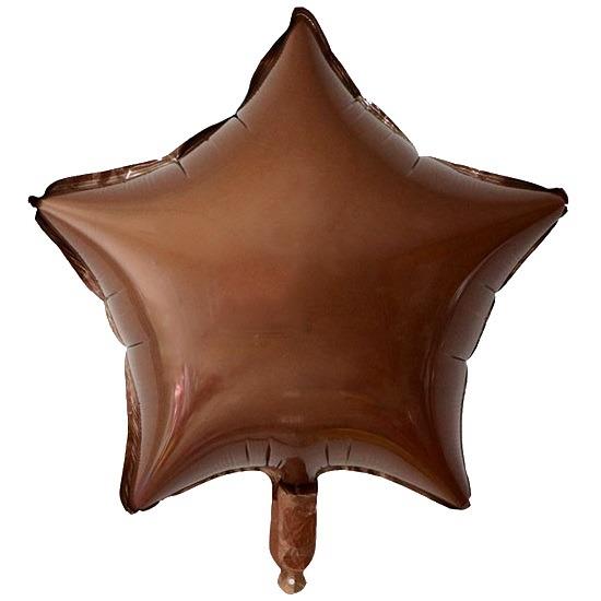 Yıldız Folyo Balon 18 İnç - Karamel