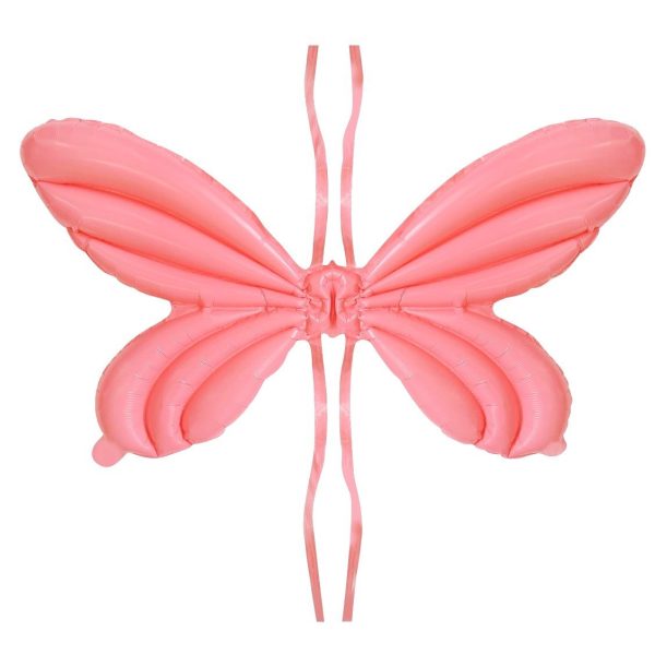 Melek Kanadı Pembe Folyo Balon