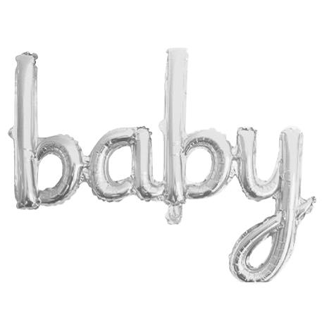 MIOST00109 Baby Gümüş Folyo Balon - Görsel 1