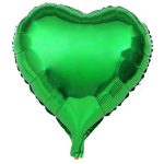 Kalp Folyo Balon 24 İnç - Yeşil Renk