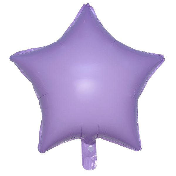 Yıldız Folyo Balon 18 İnç - Makaron Mor