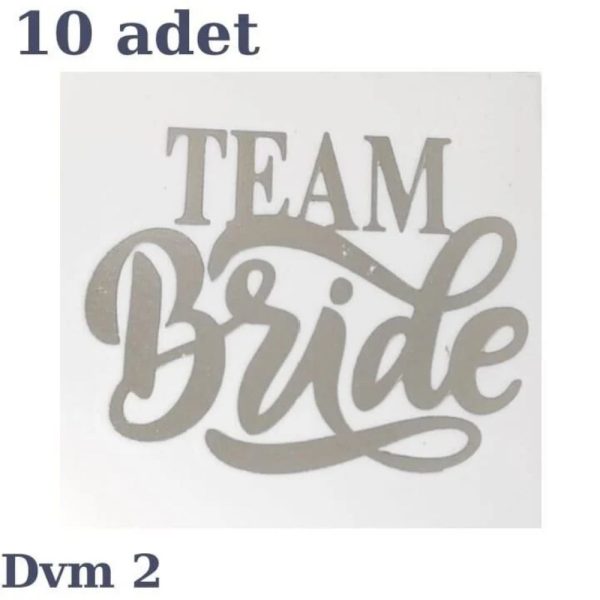 Team Bride Geçici Dövme Gümüş (Dvm2)