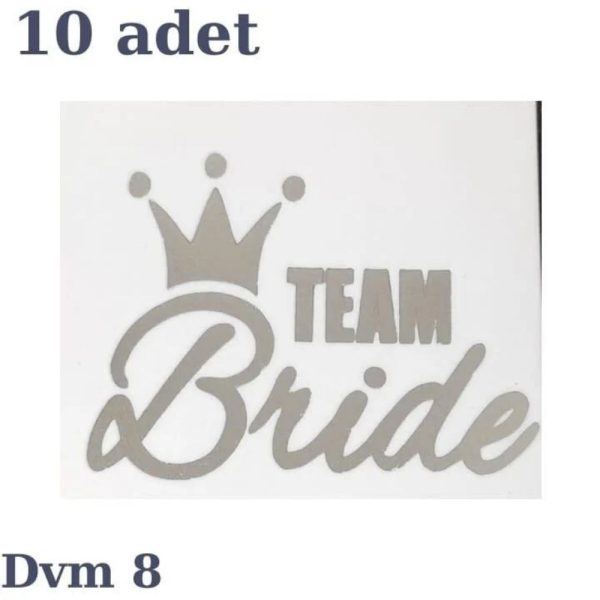 Team Bride Geçici Dövme Gümüş (Dvm8)