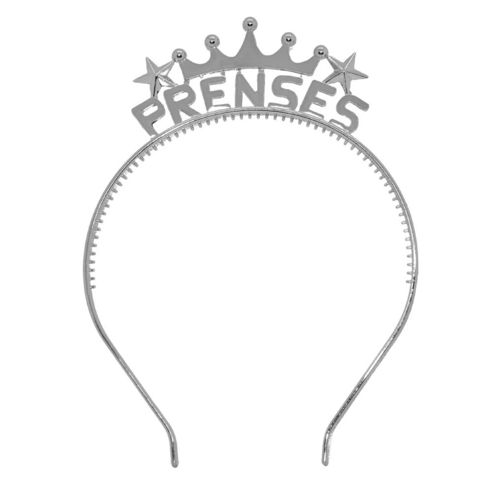 MIO02013238 Plastik Taç Prenses Gümüş - Görsel 1
