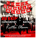 BNR87 29 Ekim Harf Afiş -29 Ekim Kutlu Olsun - Görsel 2